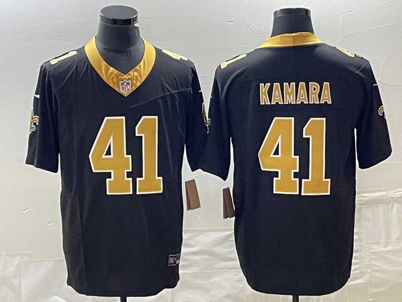 Men%27s New Orleans Saints #41 Alvin Kamara Black 2023 F.U.S.E. Vapor Untouchable Limited Stitched Jersey->new orleans saints->NFL Jersey